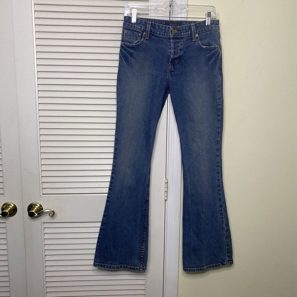 Levi Strauss Signature Jeans Womens Low Rise Flare button Fly  Size 5 Juniors
